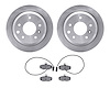 6502-20052 Brake Rotors w/5000 Advanced Brake Pads Kit, 1986-1987 Jaguar, Position: Rear - image 1