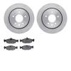 6502-20074 Brake Rotors w/5000 Advanced Brake Pads Kit, 1997-2006 Jaguar, Position: Rear - image 1
