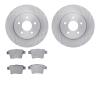 6502-20095 Brake Rotors w/5000 Advanced Brake Pads Kit, 2005-2008 Multiple Makes/Models, Position: Rear - image 1