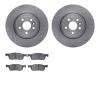6502-20205 Brake Rotors w/5000 Advanced Brake Pads Kit, 2017-2019 Multiple Makes/Models, Position: Front - image 1