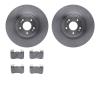 6502-21000 Brake Rotors w/5000 Advanced Brake Pads Kit, Fits Select Kia/Hyundai/Genesis, Position: Front - image 1