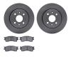 6502-21053 Brake Rotors w/5000 Advanced Brake Pads Kit, 2001-2003 Kia/Hyundai/Genesis, Position: Front - image 1