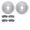 6502-21059 Brake Rotors w/5000 Advanced Brake Pads Kit, 2003-2005 Kia/Hyundai/Genesis, Position: Front - image 1