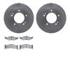 6502-21070 Brake Rotors w/5000 Advanced Brake Pads Kit, 1995-1997 Kia/Hyundai/Genesis, Position: Front - image 1