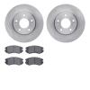 6502-21080 Brake Rotors w/5000 Advanced Brake Pads Kit, 2010-2011 Kia/Hyundai/Genesis, Position: Front - image 1