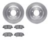 6502-21098 Brake Rotors w/5000 Advanced Brake Pads Kit, Fits Select Kia/Hyundai/Genesis, Position: Rear - image 1