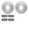 6502-21128 Brake Rotors w/5000 Advanced Brake Pads Kit, 2003-2006 Kia/Hyundai/Genesis, Position: Rear - image 1