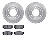 6502-21140 Brake Rotors w/5000 Advanced Brake Pads Kit, 2006-2006 Kia/Hyundai/Genesis, Position: Rear - image 1