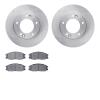 6502-21146 Brake Rotors w/5000 Advanced Brake Pads Kit, 2007-2009 Kia/Hyundai/Genesis, Position: Front - image 1