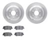6502-21152 Brake Rotors w/5000 Advanced Brake Pads Kit, 2009-2010 Kia/Hyundai/Genesis, Position: Rear - image 1