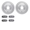 6502-21158 Brake Rotors w/5000 Advanced Brake Pads Kit, 2015-2020 Kia/Hyundai/Genesis, Position: Rear - image 1