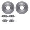 6502-21170 Brake Rotors w/5000 Advanced Brake Pads Kit, Fits Select Kia/Hyundai/Genesis, Position: Rear - image 1