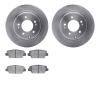 6502-21185 Brake Rotors w/5000 Advanced Brake Pads Kit, 2017-2019 Kia/Hyundai/Genesis, Position: Rear - image 1