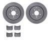 6502-21193 Brake Rotors w/5000 Advanced Brake Pads Kit, Fits Select Kia/Hyundai/Genesis, Position: Rear - image 1