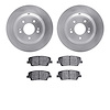 6502-21197 Brake Rotors w/5000 Advanced Brake Pads Kit, Fits Select Kia/Hyundai/Genesis, Position: Rear - image 1