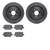 6502-21205 Brake Rotors w/5000 Advanced Brake Pads Kit, Fits Select Kia/Hyundai/Genesis, Position: Rear - image 1