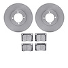 6502-22013 Brake Rotors w/5000 Advanced Brake Pads Kit, 1976-1979 Lotus, Position: Front