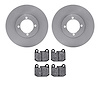 6502-22015 Brake Rotors w/5000 Advanced Brake Pads Kit, 1974-1979 Multiple Makes/Models, Position: Front - image 1