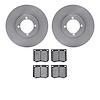 6502-22016 Brake Rotors w/5000 Advanced Brake Pads Kit, 1976-1979 Lotus, Position: Front