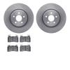 6502-26013 Brake Rotors w/5000 Advanced Brake Pads Kit, 2012-2013 Tesla, Position: Front - image 1