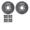 6502-27071 Brake Rotors w/5000 Advanced Brake Pads Kit, 1967-1974 Volvo, Position: Rear - image 1