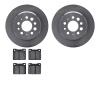 6502-27072 Brake Rotors w/5000 Advanced Brake Pads Kit, 1967-1974 Volvo, Position: Rear - image 1