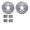 6502-27090 Brake Rotors w/5000 Advanced Brake Pads Kit, 1975-1975 Volvo, Position: Front - image 1