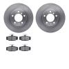 6502-27178 Brake Rotors w/5000 Advanced Brake Pads Kit, 1998-2000 Volvo, Position: Rear - image 1