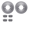 6502-27190 Brake Rotors w/5000 Advanced Brake Pads Kit, 2000-2004 Multiple Makes/Models, Position: Rear - image 1