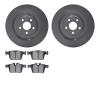 6502-27304 Brake Rotors w/5000 Advanced Brake Pads Kit, 2016-2020 Volvo, Position: Rear - image 1