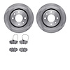 6502-28019 Brake Rotors w/5000 Advanced Brake Pads Kit, 1989-1991 Peugeot, Position: Front - image 1