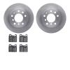 6502-31154 Brake Rotors w/5000 Advanced Brake Pads Kit, 1979-1981 BMW, Position: Rear - image 1