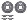 6502-31206 Brake Rotors w/5000 Advanced Brake Pads Kit, 1981-1986 BMW, Position: Rear - image 1