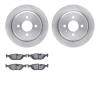 6502-31215 Brake Rotors w/5000 Advanced Brake Pads Kit, 1984-1991 BMW, Position: Rear - image 1
