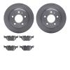 6502-31224 Brake Rotors w/5000 Advanced Brake Pads Kit, 1987-1992 BMW, Position: Rear - image 1