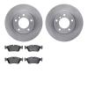 6502-31242 Brake Rotors w/5000 Advanced Brake Pads Kit, 1991-2006 BMW, Position: Front - image 1