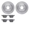 6502-31257 Brake Rotors w/5000 Advanced Brake Pads Kit, 1991-2001 BMW, Position: Rear - image 1