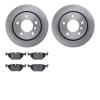 6502-31298 Brake Rotors w/5000 Advanced Brake Pads Kit, 1996-2005 BMW, Position: Rear - image 1