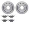 6502-31306 Brake Rotors w/5000 Advanced Brake Pads Kit, 1996-2003 BMW, Position: Rear - image 1