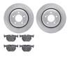 6502-31333 Brake Rotors w/5000 Advanced Brake Pads Kit, 2000-2006 BMW, Position: Rear - image 1