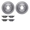 6502-31343 Brake Rotors w/5000 Advanced Brake Pads Kit, 2001-2005 BMW, Position: Rear - image 1