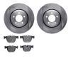 6502-31366 Brake Rotors w/5000 Advanced Brake Pads Kit, 2002-2005 BMW, Position: Rear - image 1