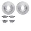 6502-31408 Brake Rotors w/5000 Advanced Brake Pads Kit, 2012-2013 BMW, Position: Front - image 1