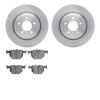 6502-31426 Brake Rotors w/5000 Advanced Brake Pads Kit, 2006-2015 BMW, Position: Rear - image 1