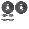 6502-31452 Brake Rotors w/5000 Advanced Brake Pads Kit, 2007-2008 BMW, Position: Front - image 1