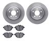 6502-31531 Brake Rotors w/5000 Advanced Brake Pads Kit, 2011-2016 BMW, Position: Rear - image 1