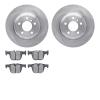 6502-31567 Brake Rotors w/5000 Advanced Brake Pads Kit, 2012-2020 BMW, Position: Rear - image 1