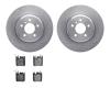 6502-31590 Brake Rotors w/5000 Advanced Brake Pads Kit, 2013-2021 BMW, Position: Rear - image 1