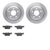 6502-31594 Brake Rotors w/5000 Advanced Brake Pads Kit, 2013-2020 BMW, Position: Rear - image 1