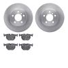 6502-31639 Brake Rotors w/5000 Advanced Brake Pads Kit, 2000-2006 BMW, Position: Rear - image 1